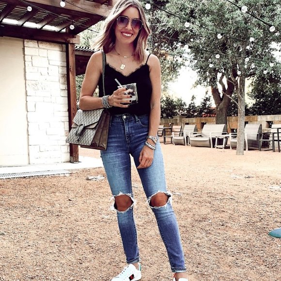 721 ripped high waist skinny jeans rugged indigo